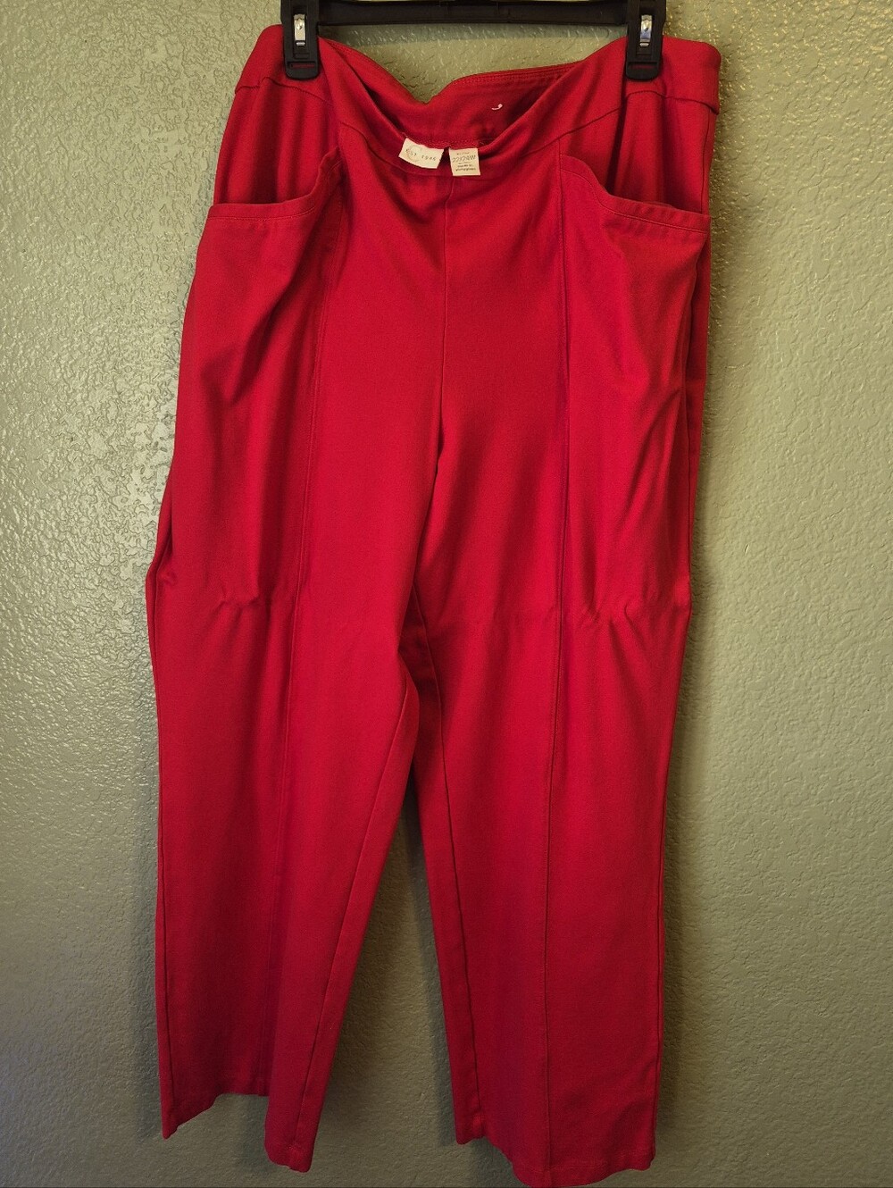 Cato Bright Red Ankle-Length Pull-On Pants